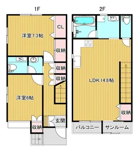 メゾン・ララ【2階】の間取り