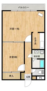 ベリスタ宝来【3階】の間取り