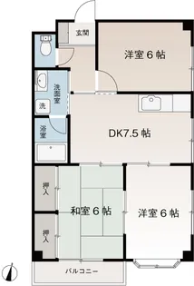 GREEN PARK【1階】の間取り