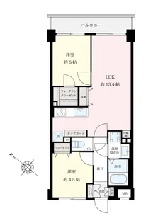 エクセルシオール日本橋人形町【8階】の間取り