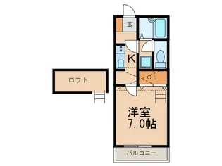 ヴェルディ坪見A棟【2階】の間取り