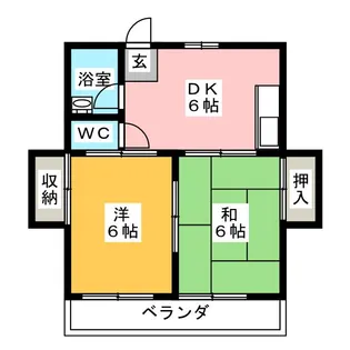 コーポ北出【3階】の間取り
