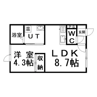 メゾンド・シフラ【1階】の間取り