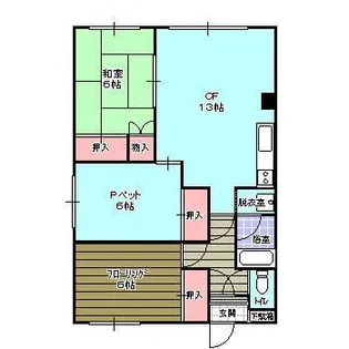 サンハイツS【2階】の間取り