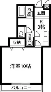 カーサカレン【1階】の間取り