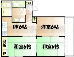 メゾンドルーブル【2階】の間取り