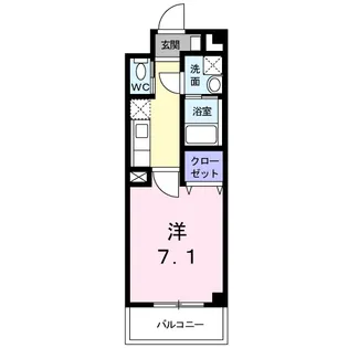 グランディール 飛鳥【1階】の間取り
