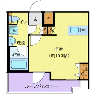 プレール・ドゥーク高井戸【5階】の間取り