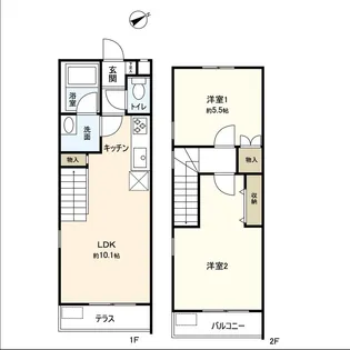 Azul中山【1階】の間取り