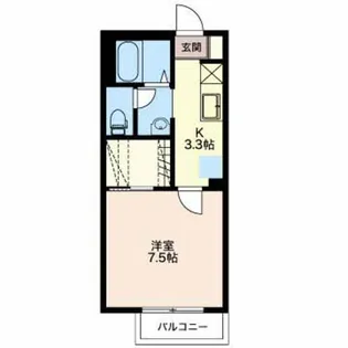 ガーデニア ブラッサム【2階】の間取り