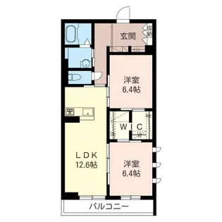 べレオエスペランサ【2階】の間取り