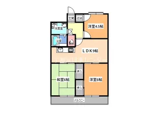 コーポブルースカイ【5階】の間取り