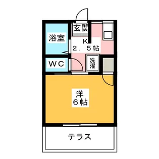 クラルテ宮東【1階】の間取り