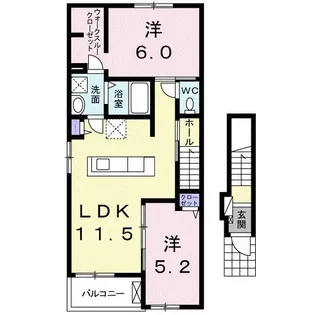 アンドユー【2階】の間取り