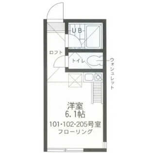 ユナイト衣笠パトリシアの瞳【1階】の間取り