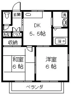 ソングスラッシュハウス A棟【2階】の間取り