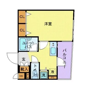 プレール・ドゥーク銀座EAST【5階】の間取り