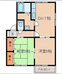 サンエレガ【2階】の間取り