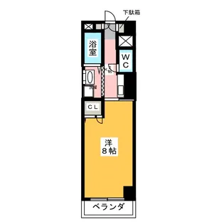 ジュネス石川橋【4階】の間取り