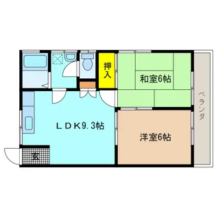 宮崎県都城市都島町【アパート】の間取り