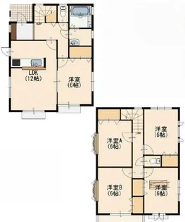 東京都国立市谷保6【一戸建】の間取り