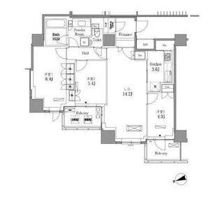 3LDKの間取り画像