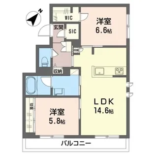 SHM アヴニール【1階】の間取り