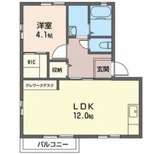 ビューテラス D【2階】の間取り