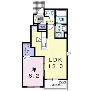 群馬県高崎市下里見町【アパート】の間取り