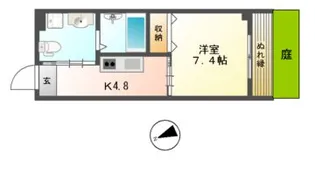 セレーノはびきの【1階】の間取り