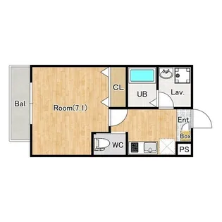 埼玉県所沢市大字下安松【アパート】の間取り