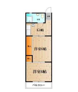 東横堀の内レジデンス【1階】の間取り