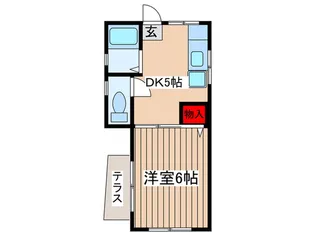 アパートメントのだめ【1階】の間取り