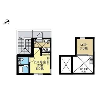 ベルアージュ日吉本町【2階】の間取り