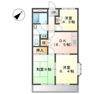 エクセレンス東野【3階】の間取り