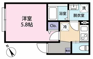 (仮称)下野谷町新築アパート【3階】の間取り