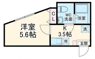 1Kの間取り画像
