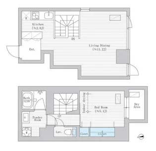 東京都新宿区市谷加賀町2【マンション】の間取り