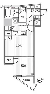 ディームス蔵前Residence【5階】の間取り
