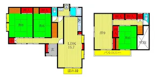 千葉県千葉市若葉区若松台3【一戸建】の間取り