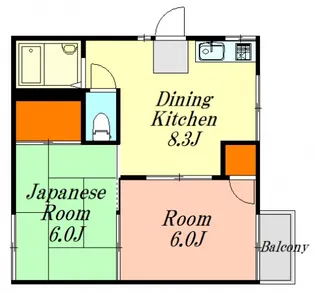 広島県広島市西区井口4【アパート】の間取り