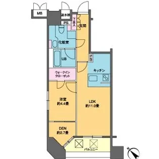 カスタリア銀座III【2階】の間取り