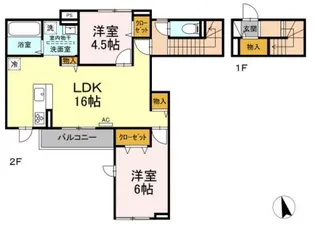 鹿児島県鹿児島市上福元町【マンション】の間取り