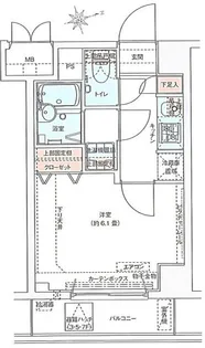 ドルチェ東京向島【8階】の間取り