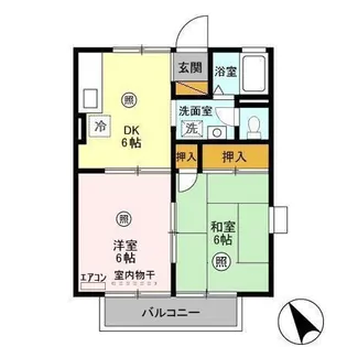 アネックス中野A【2階】の間取り