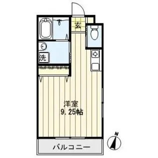 シャムロック高幡【1階】の間取り