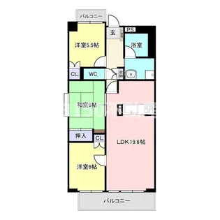 アスティ西鶉【4階】の間取り