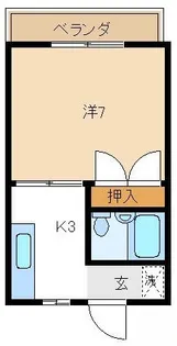 神奈川県横浜市緑区長津田6【アパート】の間取り
