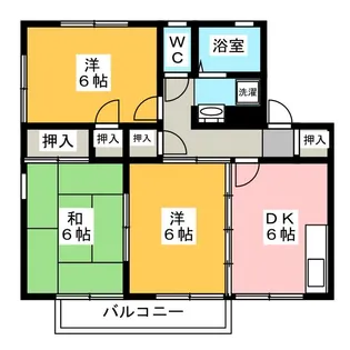 グリーンハイツ土井山A棟【2階】の間取り