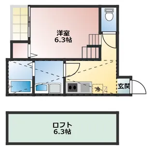 プリエ中村公園【2階】の間取り